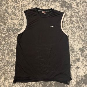 Vintage Nike Mens 2000s Tank Top Size M Black